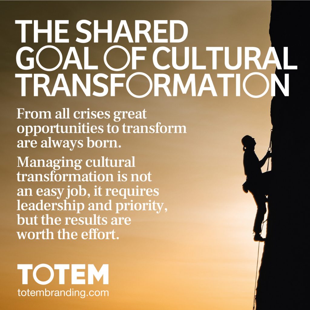 The shared goal of Cultural Transformation