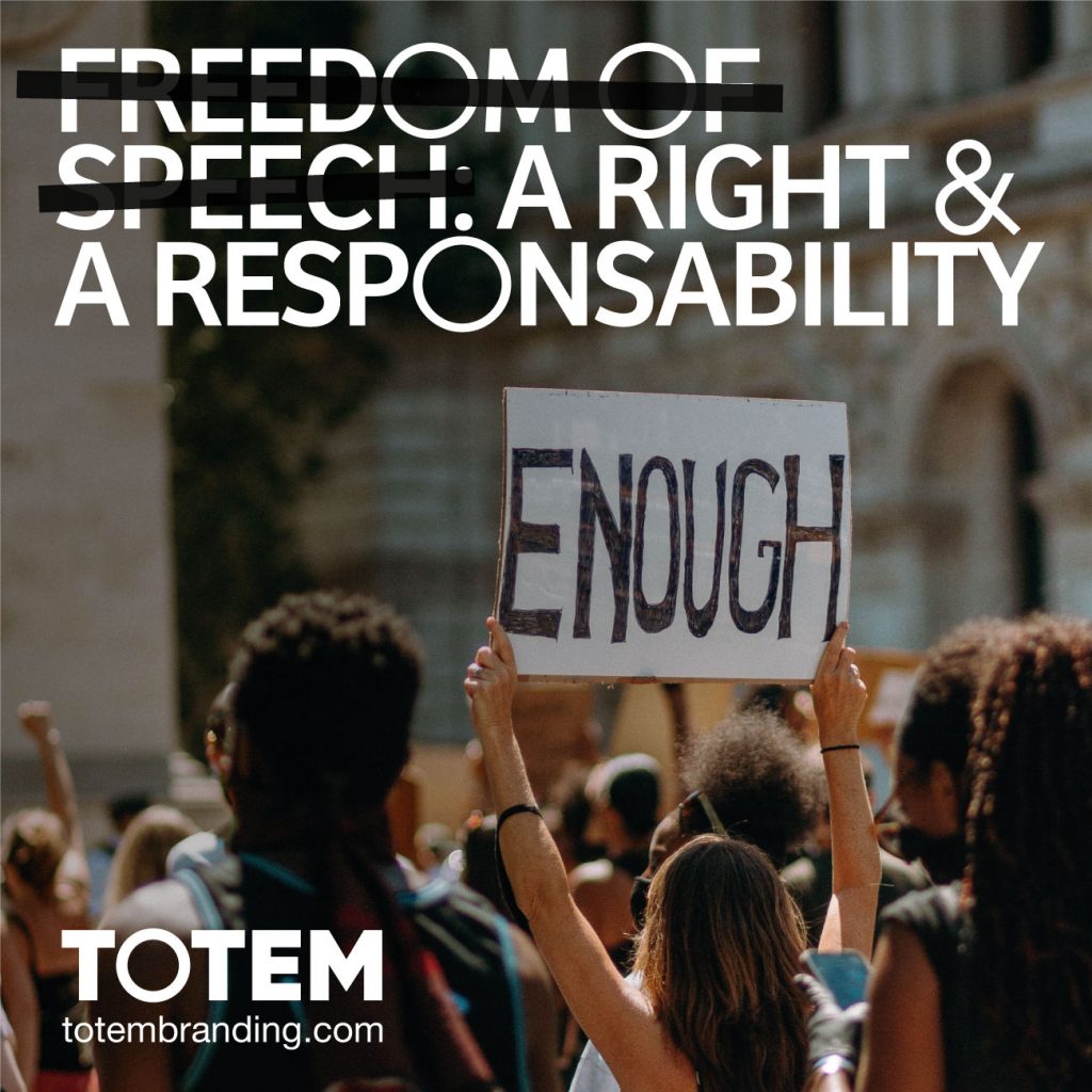 Freedom of Speech. A Right & a Responsability