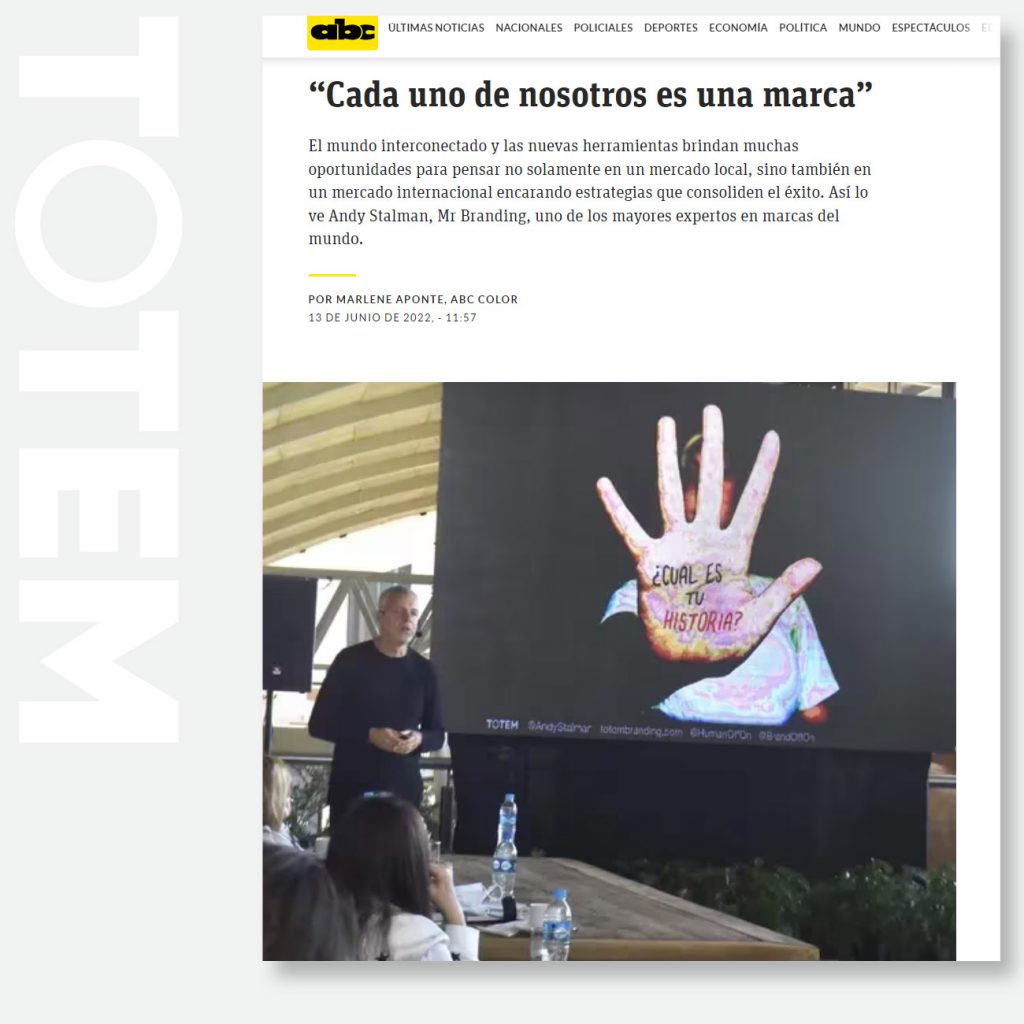 “Cada uno de nosotros es una marca”