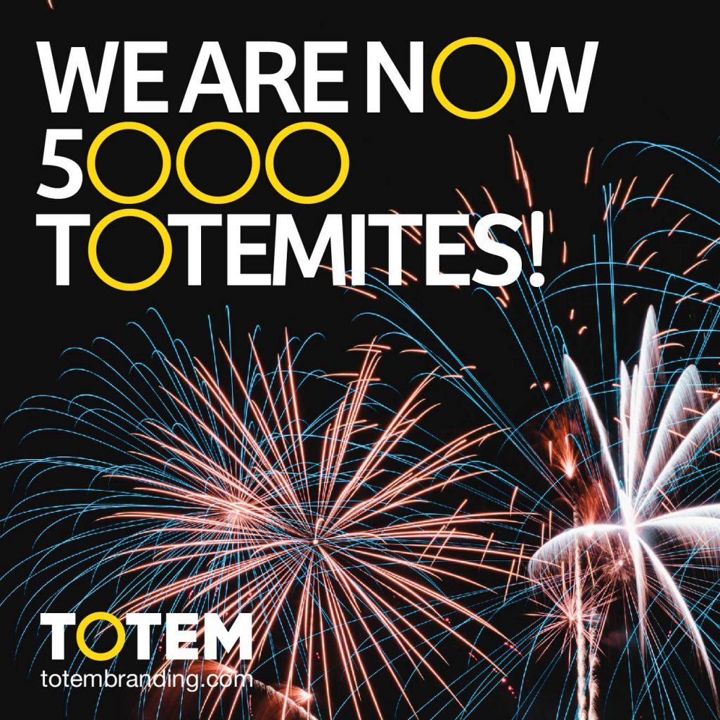 We are now 5000 Totemites!