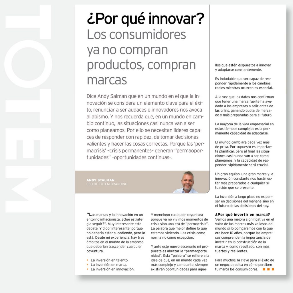 Los consumidores ya no compran productos, compran marcas
