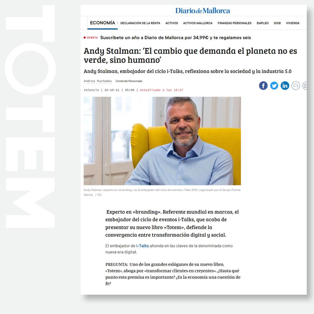 Andy Stalman: ‘El cambio que demanda el planeta no es verde, sino humano’