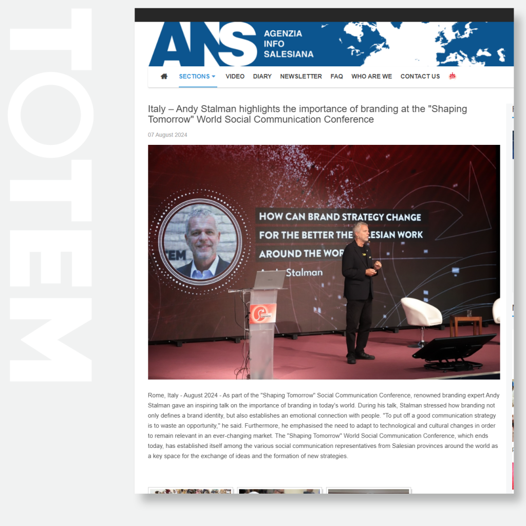 Italy – Andy Stalman highlights the importance of branding at the “Shaping Tomorrow” World Social Communication Conference