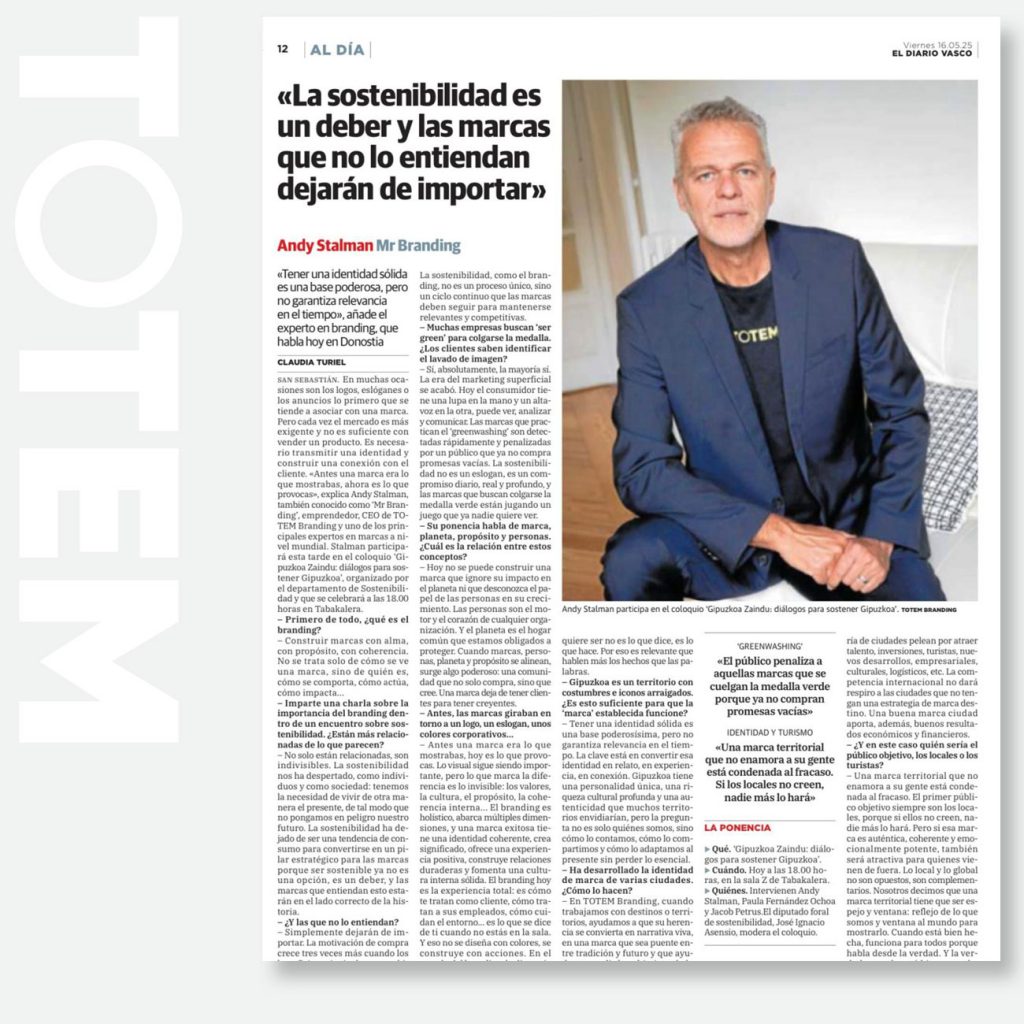 La sostenibilidad es un deber y las marcas que no lo entiendan dejarán de importar