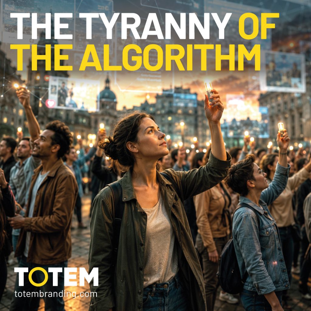 The algorithm orders. And that order also affects brands